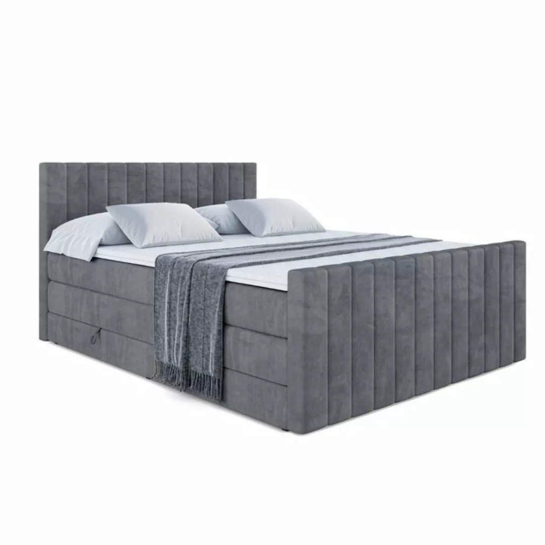 ALTDECOR Boxspringbett EDITA-Z KING (Multipocket-Matratze H4 und H3 Matratz günstig online kaufen