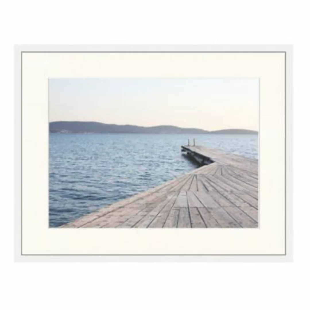 Any Image Wandbild Steg am Meer weiß Gr. 50 x 60 günstig online kaufen