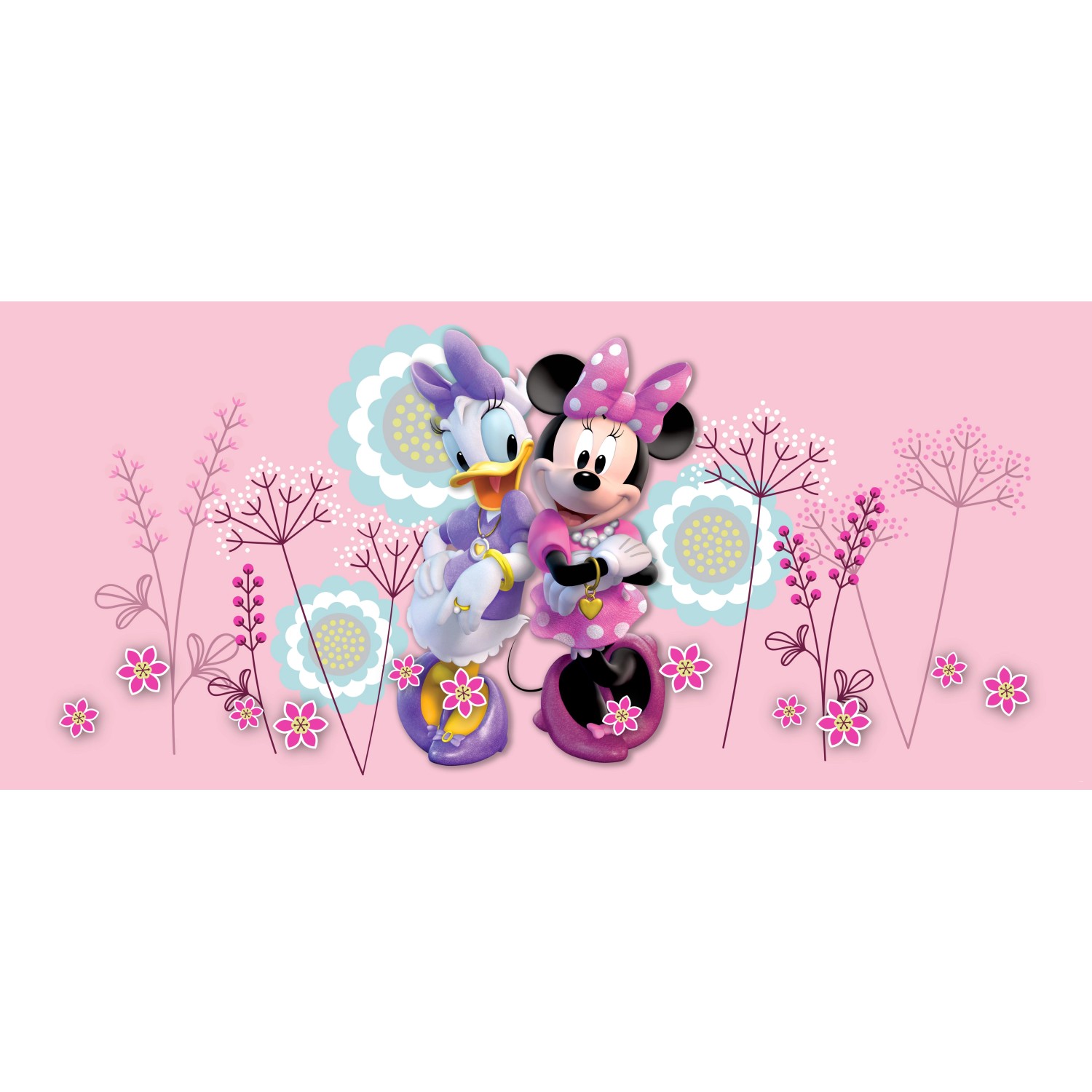 Disney Poster Minnie Maus & Daisy Duck Rosa 202 x 90 cm 600909 günstig online kaufen