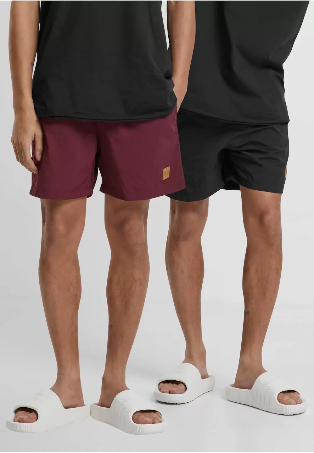 URBAN CLASSICS Badeshorts "Urban Classics Herren Block Swim Shorts 2-Pack" günstig online kaufen