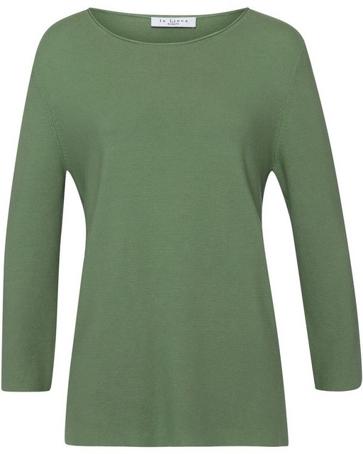 IN LINEA Strickpullover Rundhals-Pullover mit 3/4-Arm günstig online kaufen