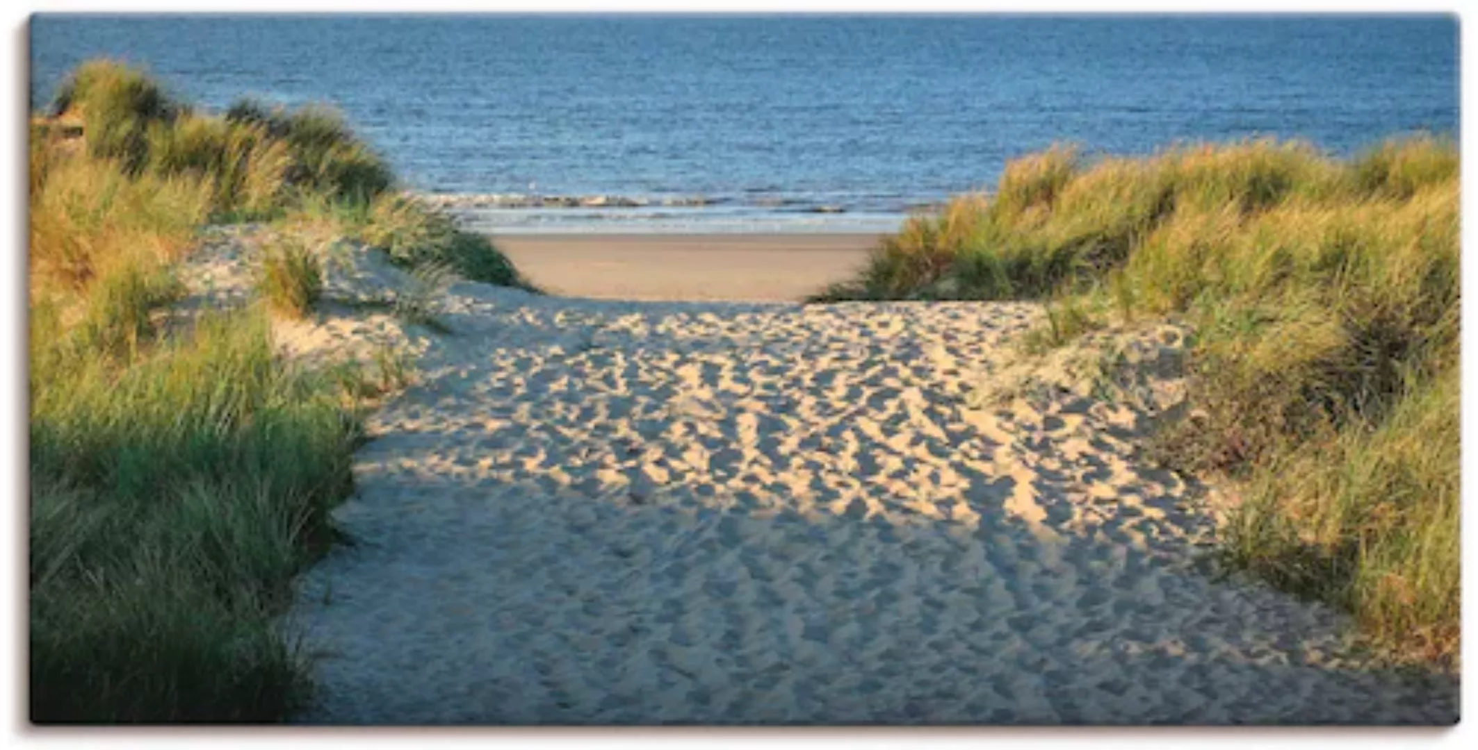 Artland Wandbild "Strandaufgang", Strand, (1 St.), als Alubild, Outdoorbild günstig online kaufen