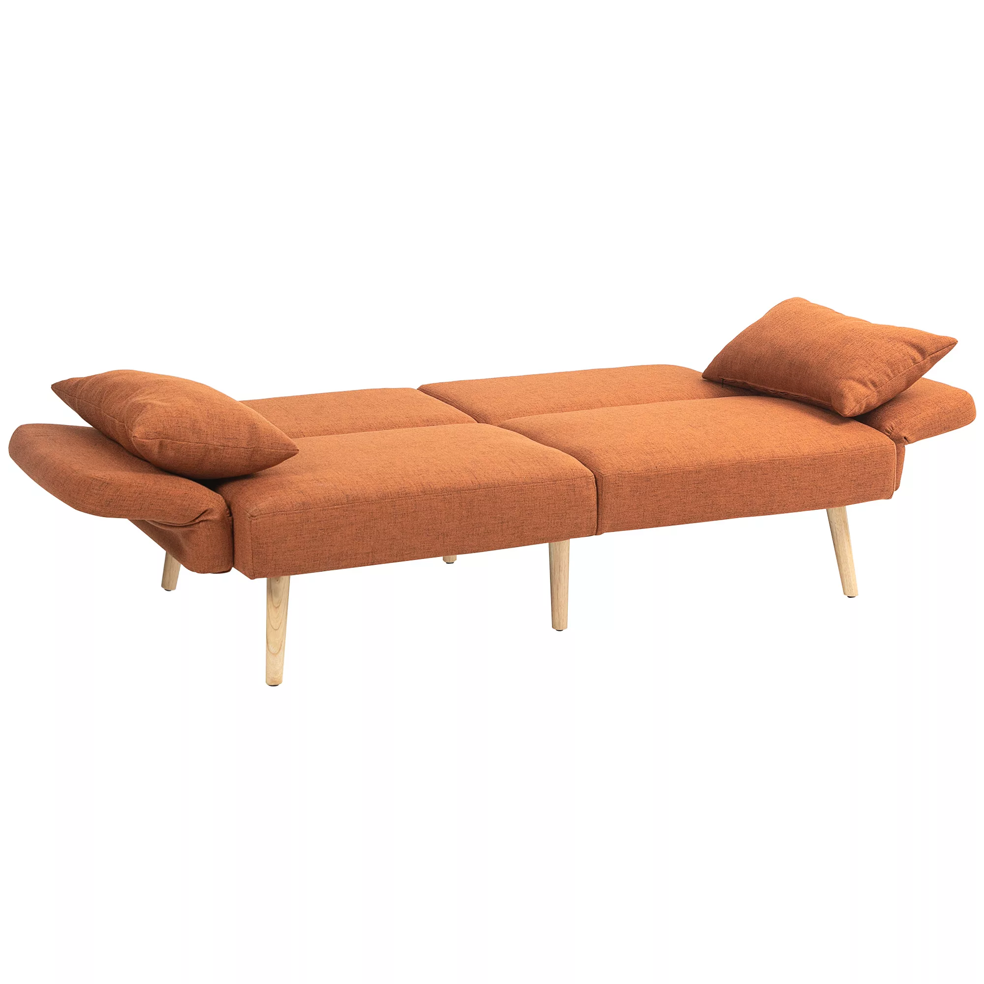 HOMCOM 3-Sitzer Schlafsofa, 2-Sitzer Schlafsofa, verstellbare Rückenlehne u günstig online kaufen