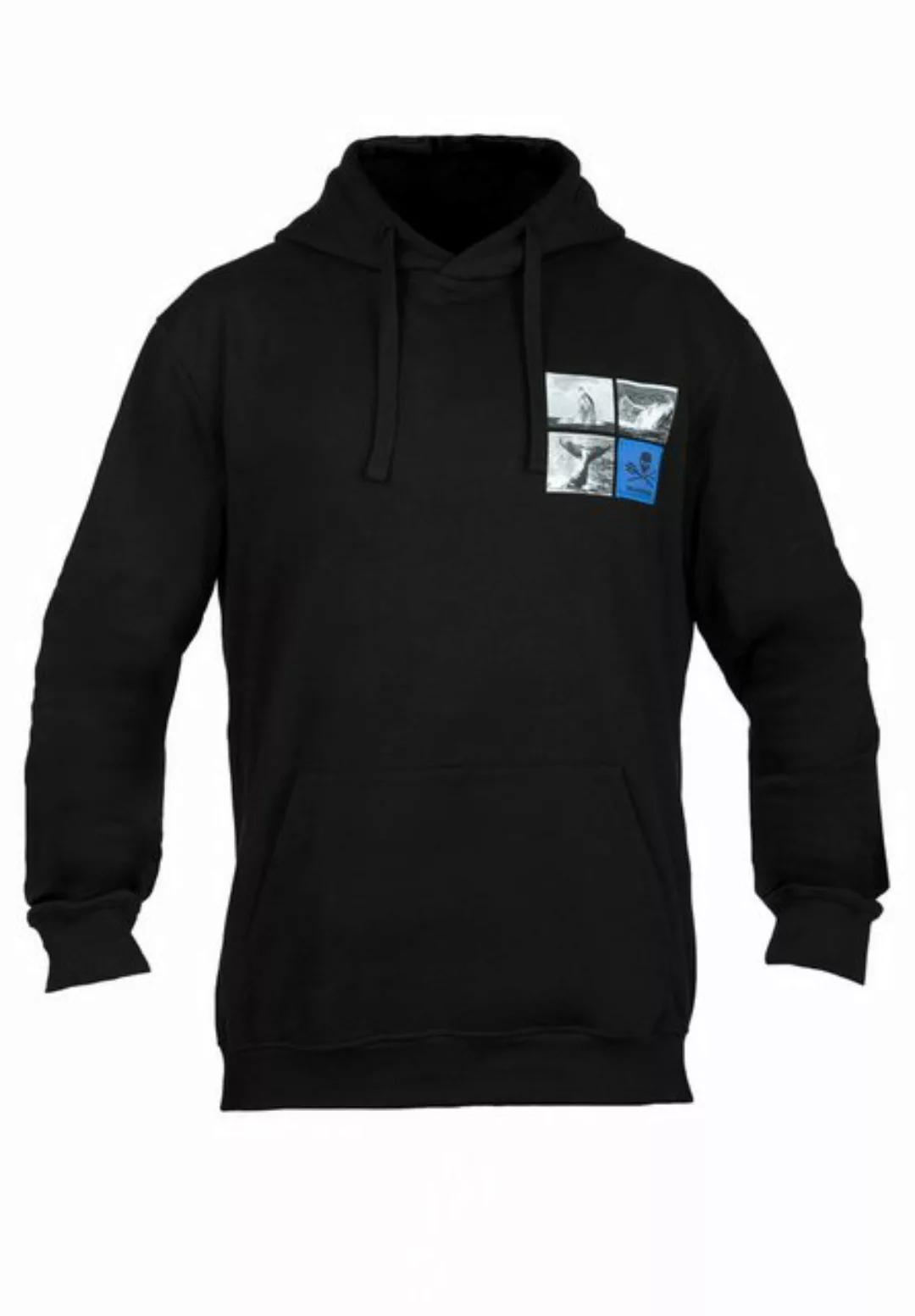 Sea Shepherd Hoodie For the Ocean Wal Kapuzenpullover mit aufgesetzter Bauc günstig online kaufen