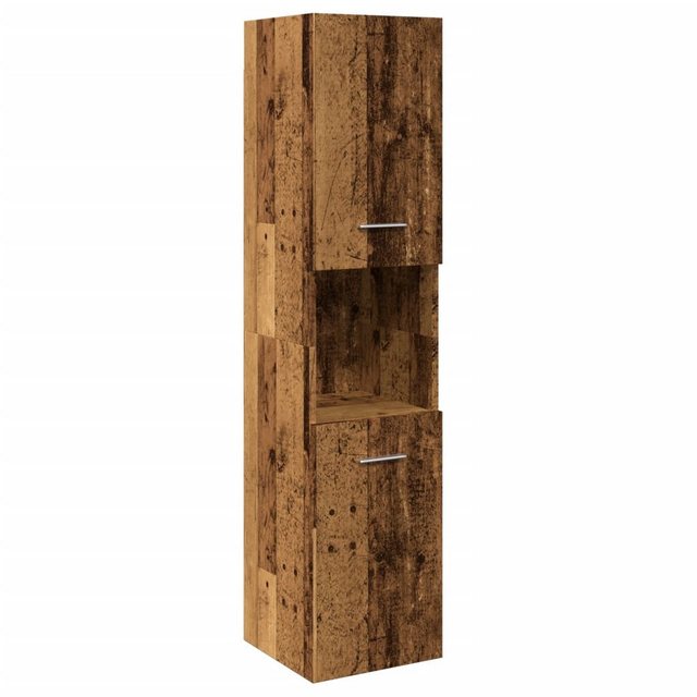 vidaXL Schrankmodule Bad-Hängeschrank Altholz-Optik 30x30x130 cm Holzwerkst günstig online kaufen