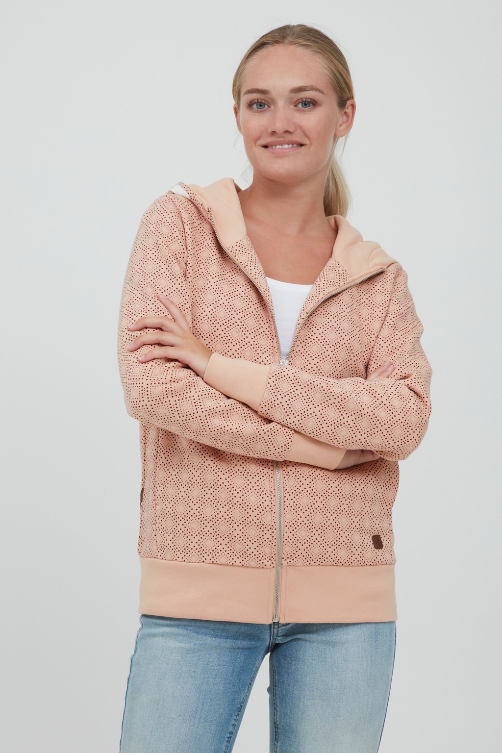 OXMO Kapuzensweatjacke "Kapuzensweatjacke OXVendela" günstig online kaufen