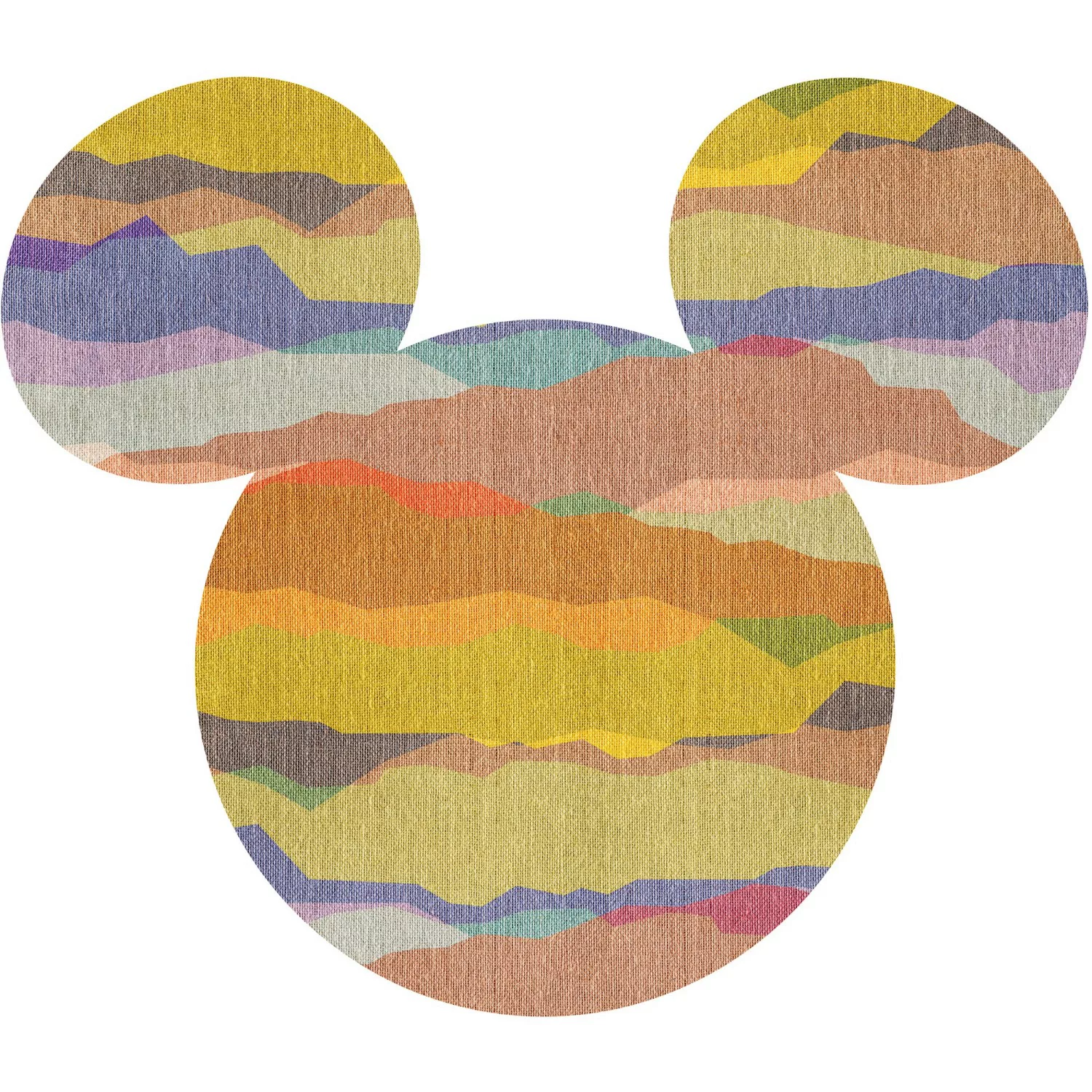 Komar Vliestapete »Mickey Head«, 125x125 cm (Breite x Höhe), rund und selbs günstig online kaufen