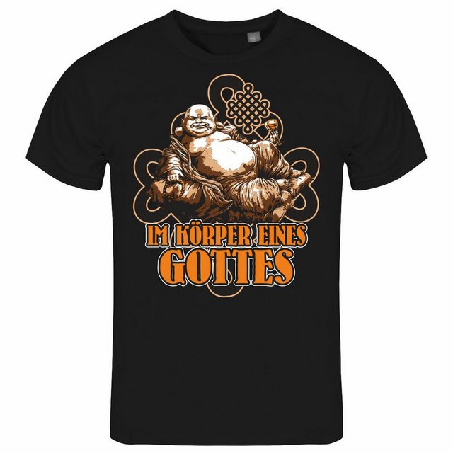 deinshirt Print-Shirt Herren T-Shirt Im Körper eines Gottes Funshirt mit Mo günstig online kaufen