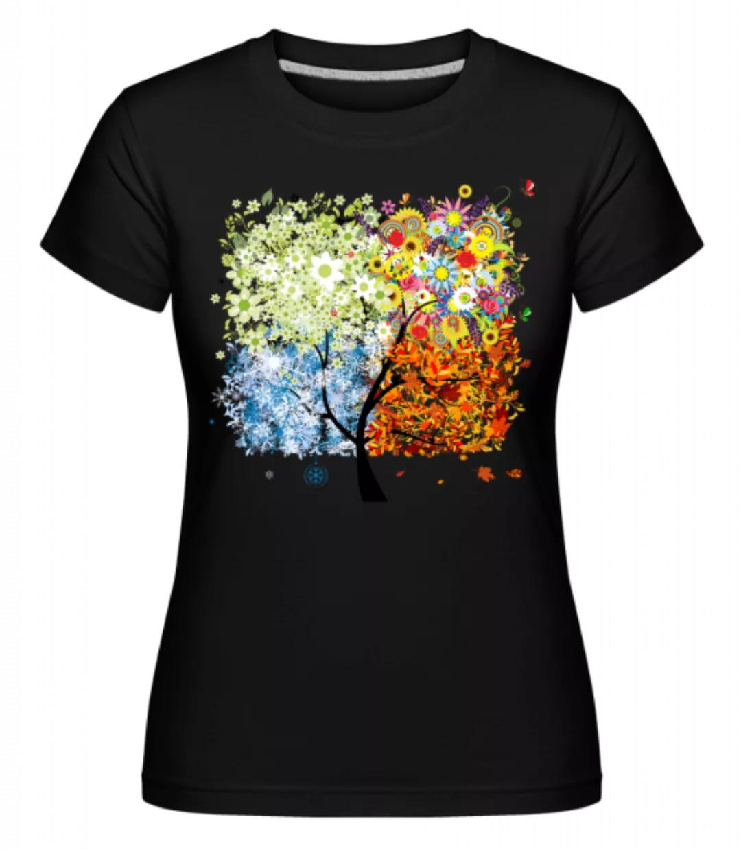 Vier Jahreszeiten Baum · Shirtinator Frauen T-Shirt günstig online kaufen