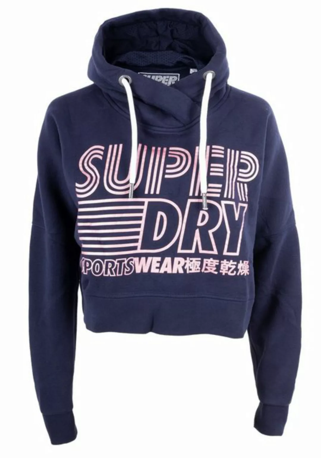 Superdry Kapuzensweatshirt Superdry Damen Hoodie Short Sportswear günstig online kaufen