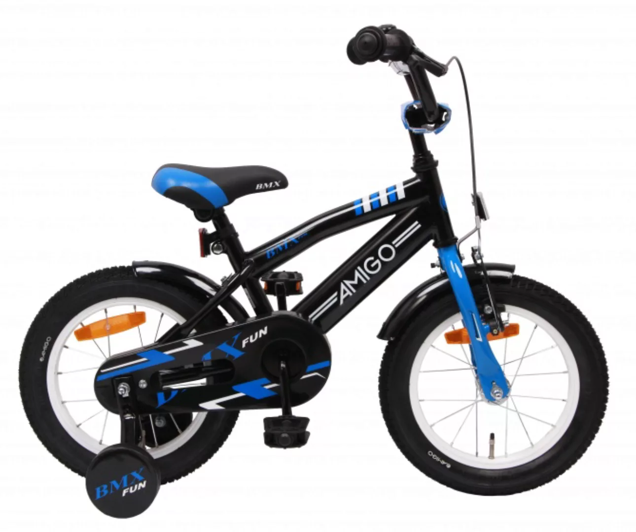 Bmx Fun 14 Zoll 21 Cm Jungen Rücktrittbremse Schwarz/blau günstig online kaufen