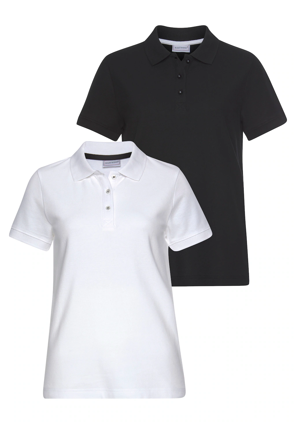 Eastwind Poloshirt (Packung, 2-tlg., 2er-Pack) Kurzarm, figurumschmeichelnd günstig online kaufen