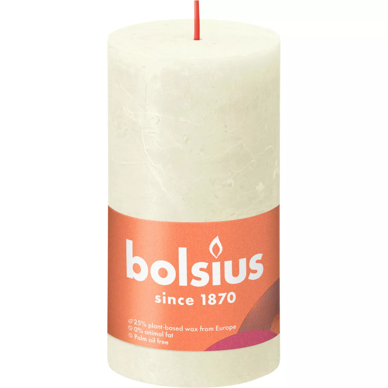 Bolsius Rustik-Kerze Shine 130/68 mm Weiche Perle günstig online kaufen