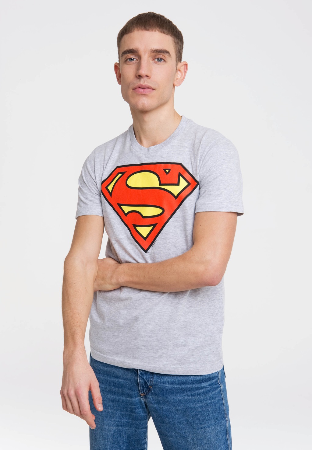 LOGOSHIRT T-Shirt "SUPERMAN - LOGO", mit Superhelden-Logo günstig online kaufen
