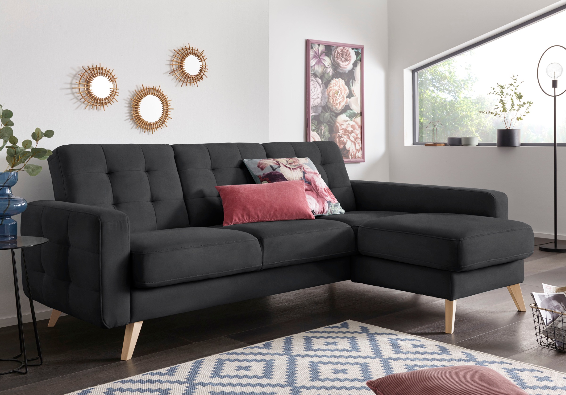 exxpo - sofa fashion Ecksofa Nappa, kompakt und komfortabel, bequem, zeitlo günstig online kaufen