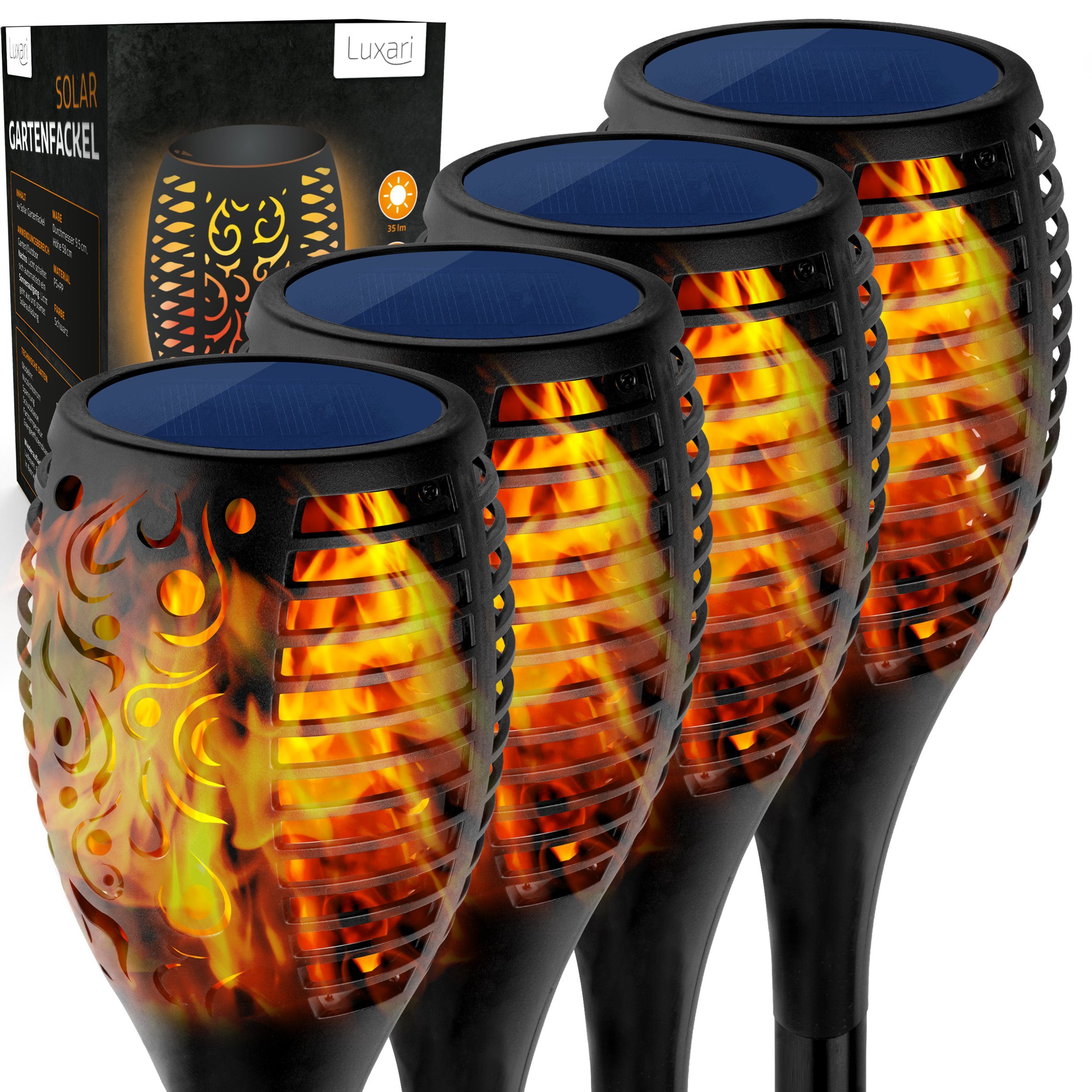 Luxari LED Gartenfackel 4er Set - günstig online kaufen