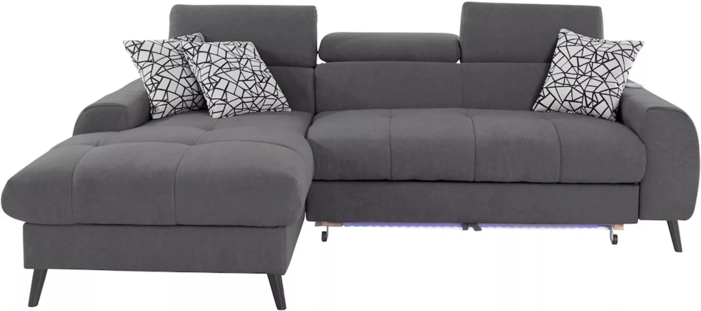 COTTA Ecksofa "Mia L-Form", 3-tlg.-Kissen-Set, Recamiere, wahlweise mit ode günstig online kaufen