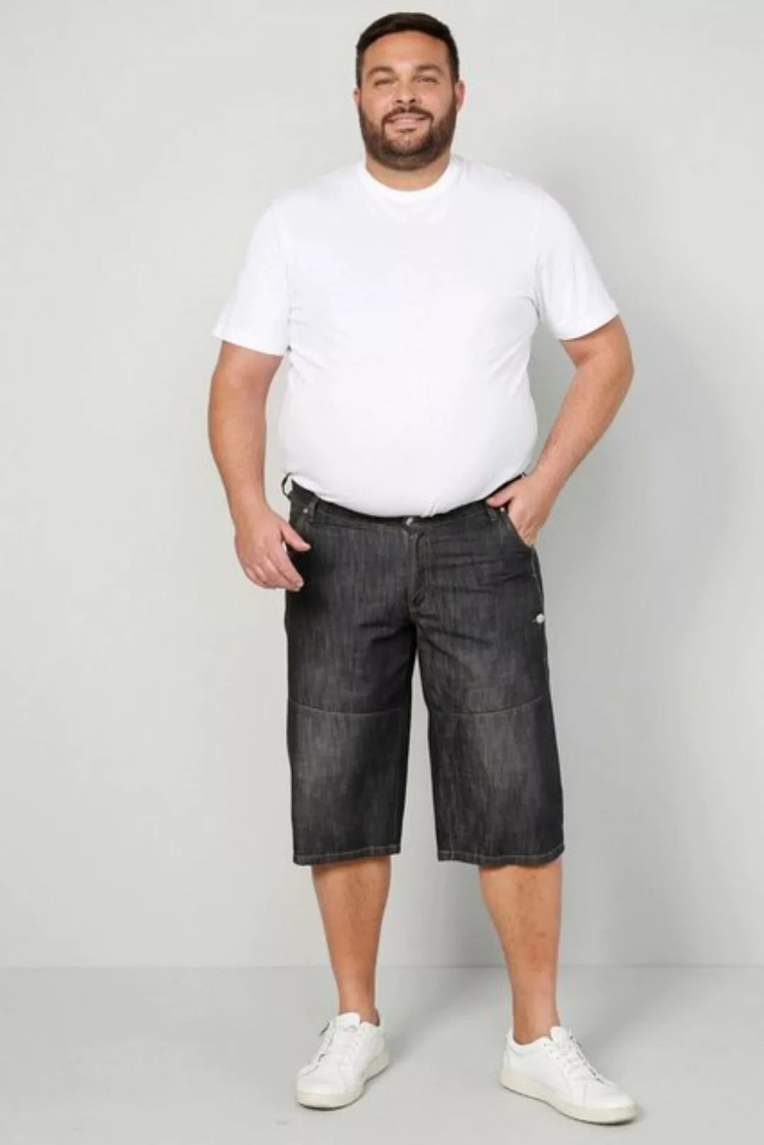 Men Plus Bermudas Men+ Bermuda Bauchfit Regular Fit 5-Pocket günstig online kaufen