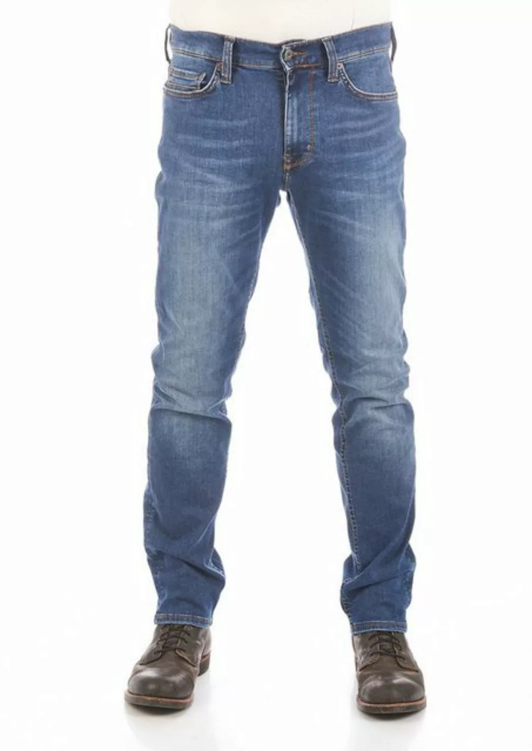 Mustang Herren Jeans Vegas - Slim Fit - Blau - Medium Dark Stone günstig online kaufen