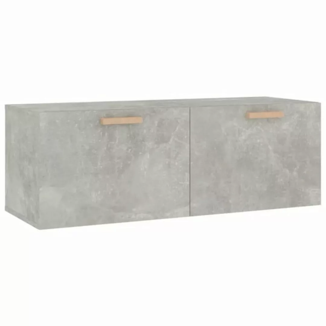 vidaXL Hängeschrank Wandschrank Betongrau 100x36,5x35 cm Holzwerkstoff (1-S günstig online kaufen