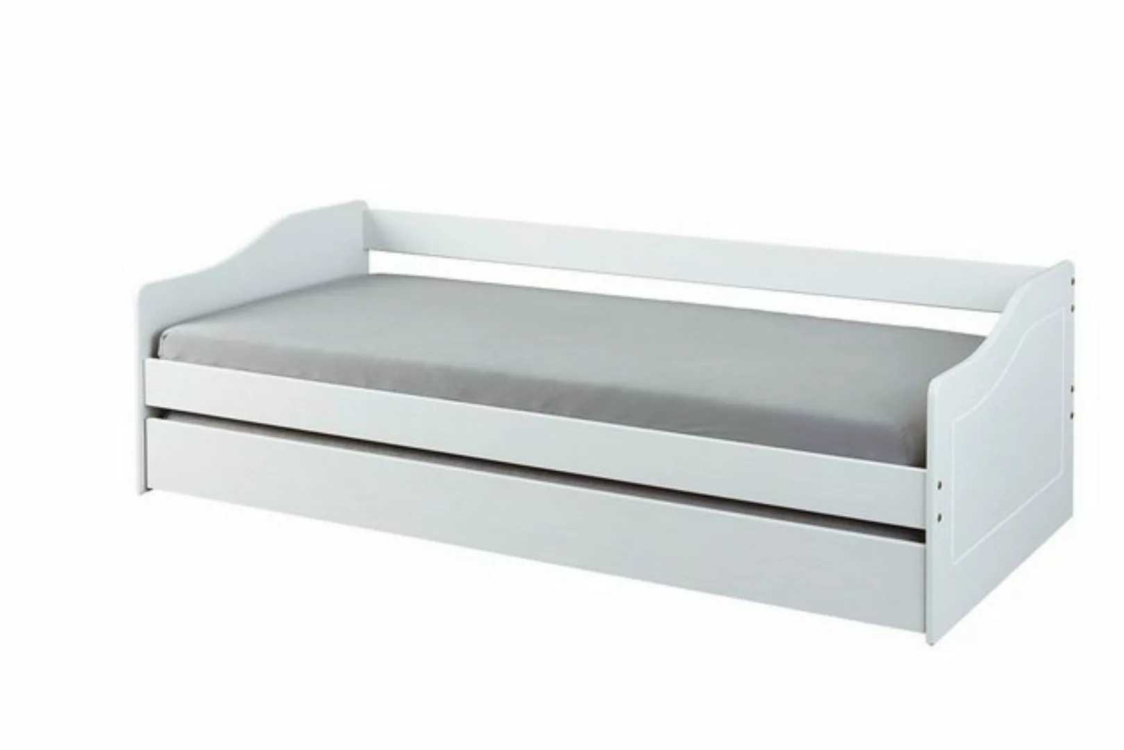 ebuy24 Bett Malsu Bett 90x200 cm mit 1 Ausziehbett, weiss. (1-tlg) günstig online kaufen