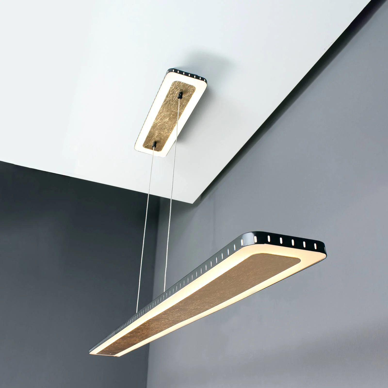 LED-Hängeleuchte Solaris 3-Step-dim gold 120 cm günstig online kaufen