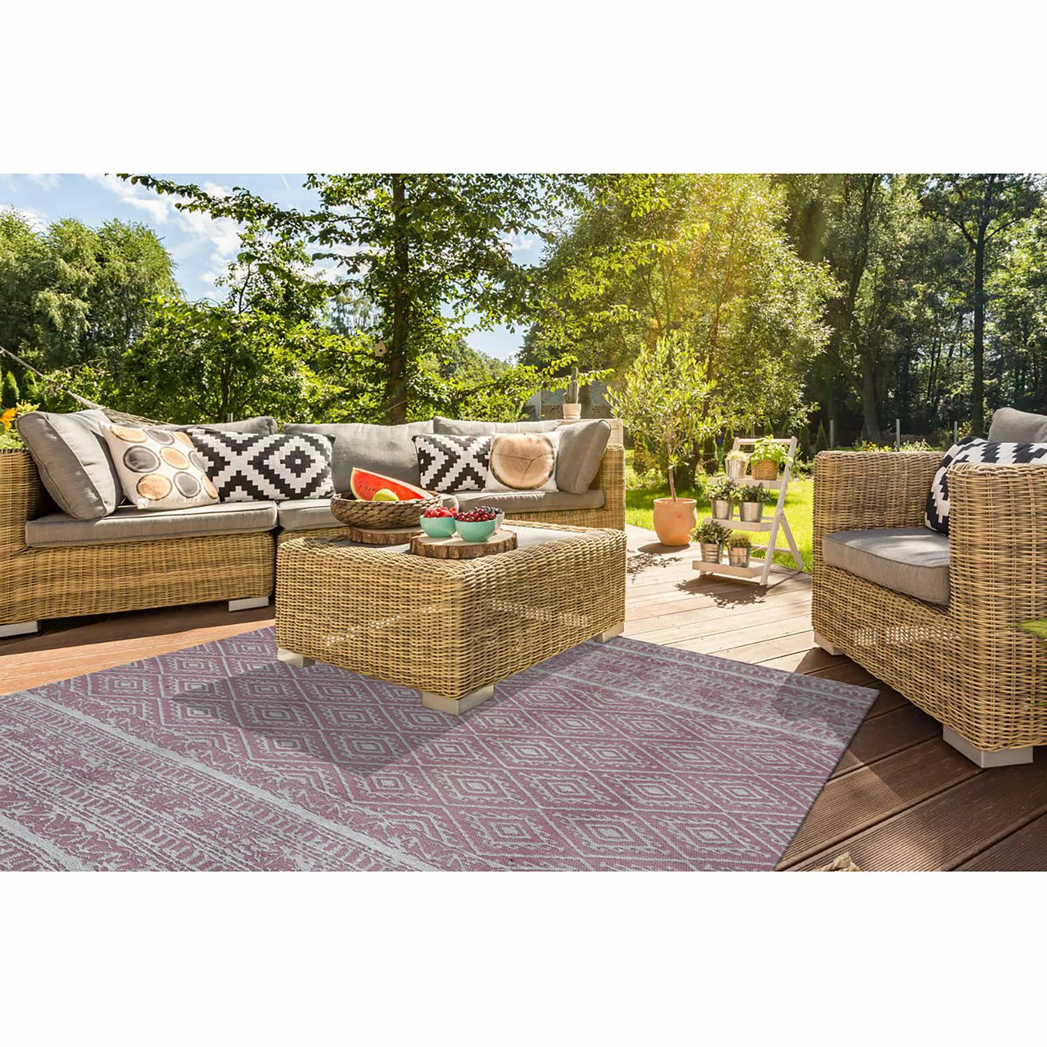 Kayoom Design-teppich Sunny 110 Pink 160cm X 230cm günstig online kaufen