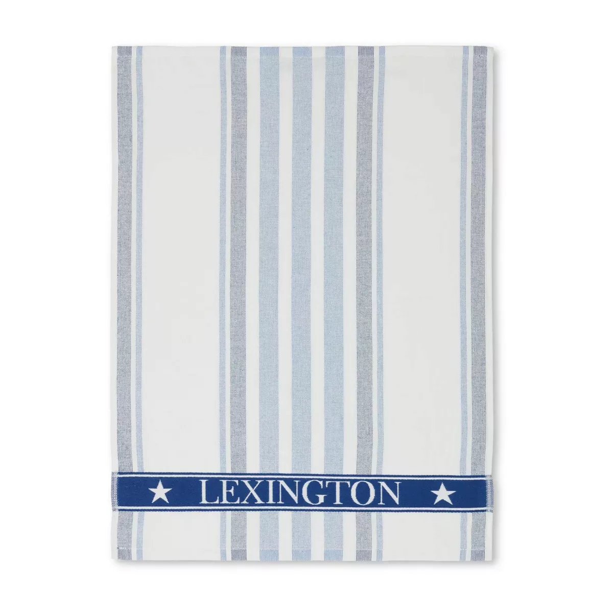 Striped Cotton Terry Geschirrtuch 50 x 70cm White-blue günstig online kaufen