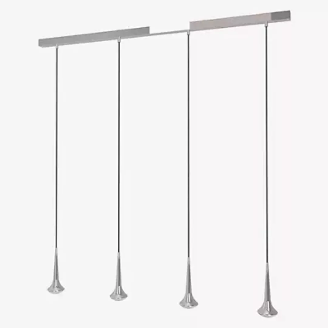 Top Light Look at Me Choice Pendelleuchte 4-flammig LED, chrom - 125 cm günstig online kaufen