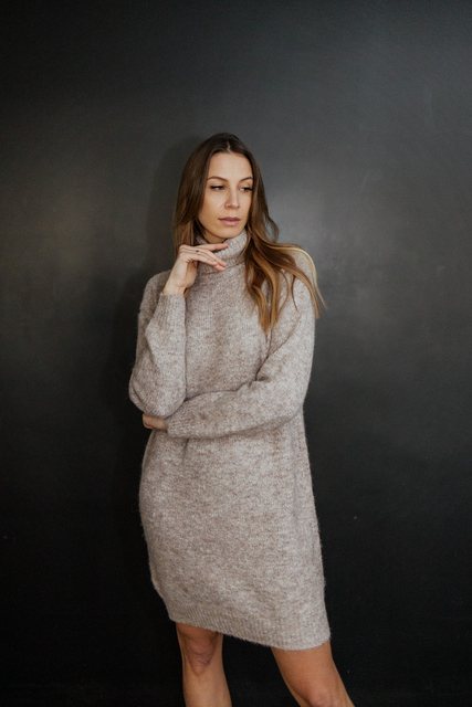 von Herzen Strickkleid Strickkleid mit Rollkragen – gerade geschnitten – On günstig online kaufen