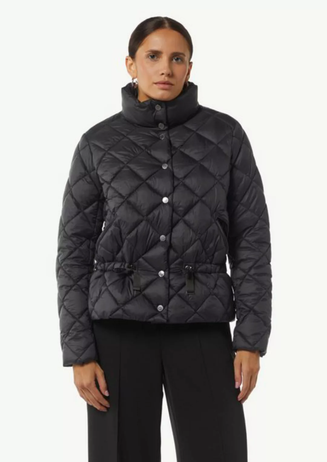 Comma Kurzjacke Steppjacke mit Taillendetail Durchzugkordel günstig online kaufen