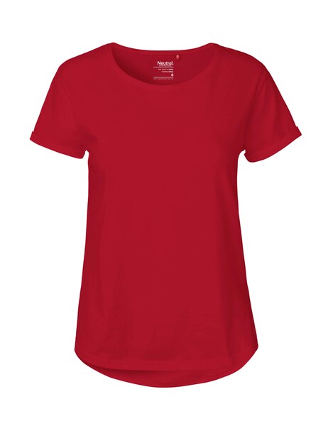 Damen Roll Up Sleeve T-shirt Von Neutral Bio Baumwolle Rollärmel günstig online kaufen