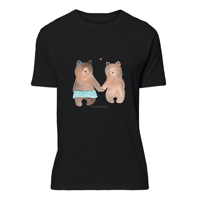 Mr. & Mrs. Panda T-Shirt Bär Freundin - Schwarz - Geschenk, Junggesellenabs günstig online kaufen