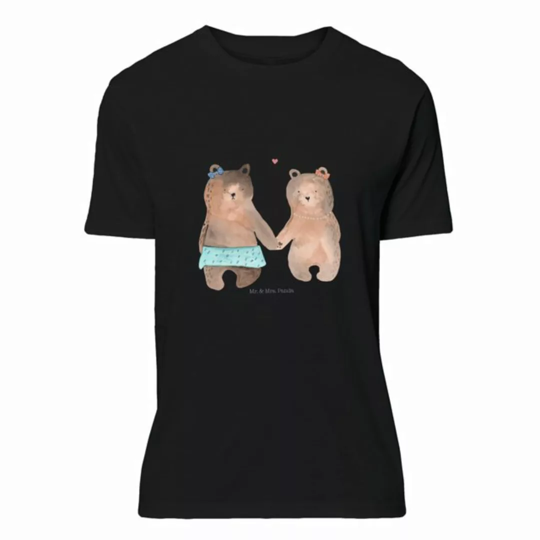 Mr. & Mrs. Panda T-Shirt Bär Freundin - Schwarz - Geschenk, Junggesellenabs günstig online kaufen