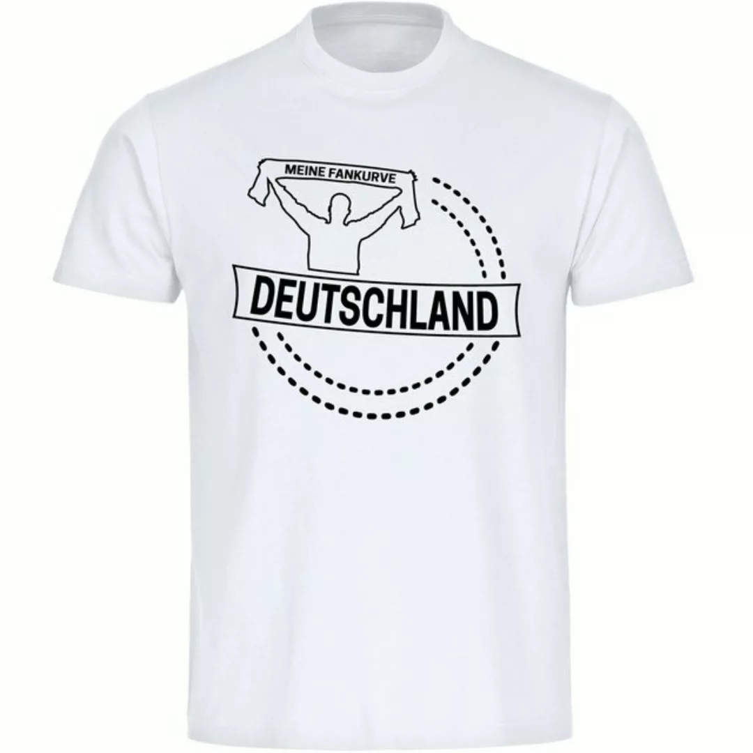 multifanshop T-Shirt Herren Deutschland - Meine Fankurve - Männer günstig online kaufen