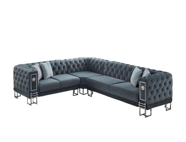 Villa Möbel Ecksofa Löwe, Set, Hand Made Quality, pflegeleichter Mikrofaser günstig online kaufen