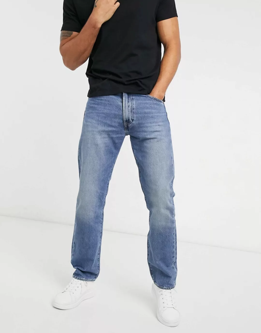 Levi's 551z – Authentic – Jeans mit geradem Schnitt in mittlerer Boot Boogi günstig online kaufen
