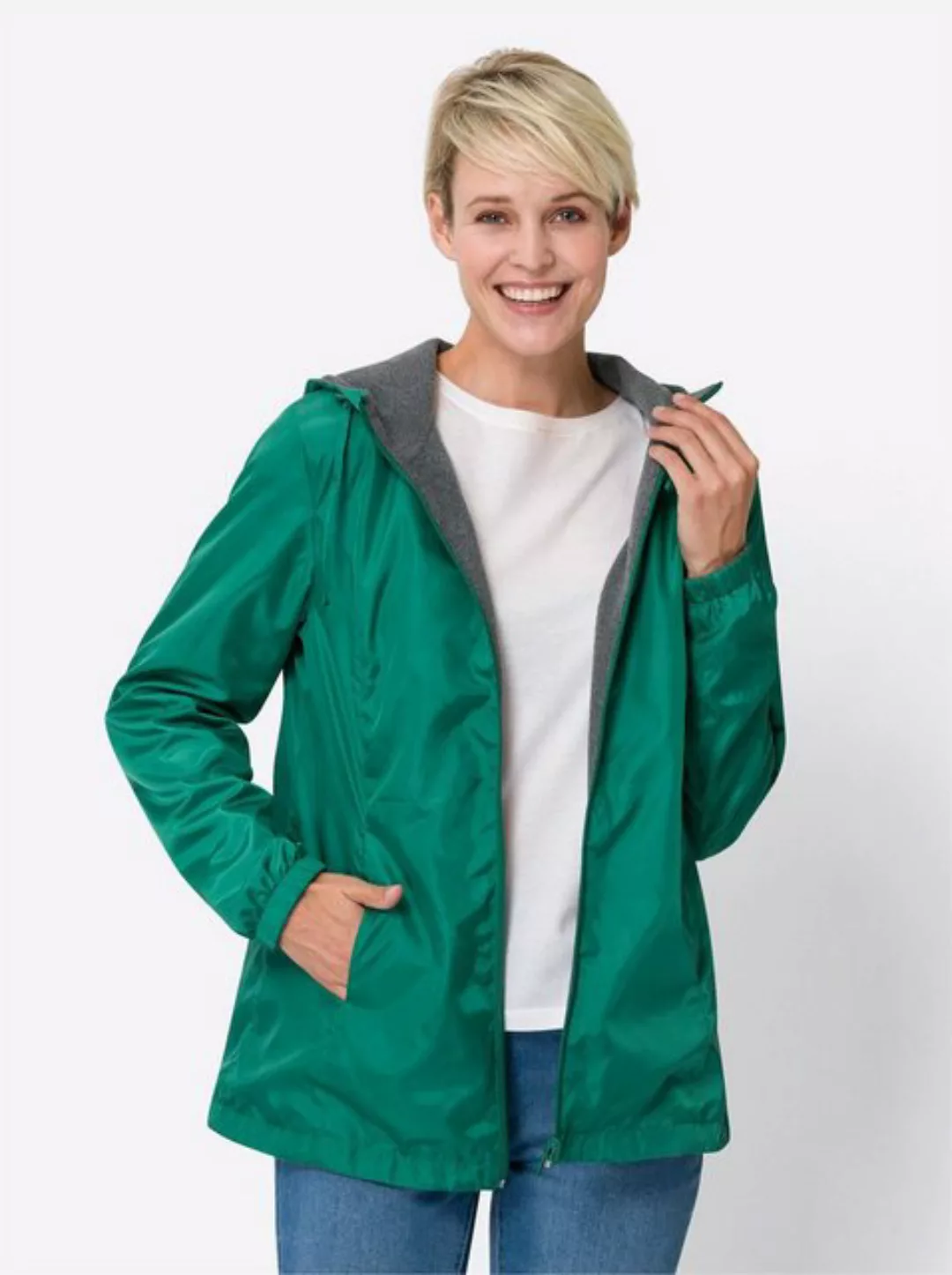 Sieh an! Allwetterjacke Wende-Fleece-Jacke günstig online kaufen