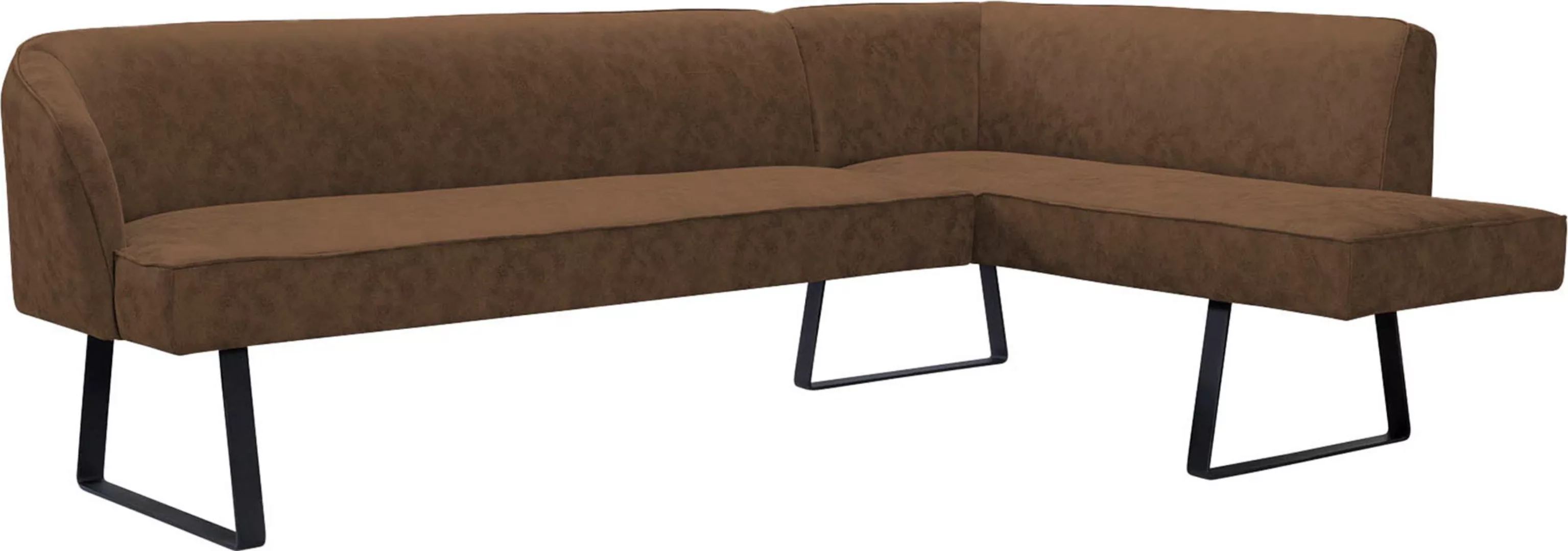 exxpo - sofa fashion Eckbank "Americano", mit Keder und Metallfüßen, Bezug günstig online kaufen