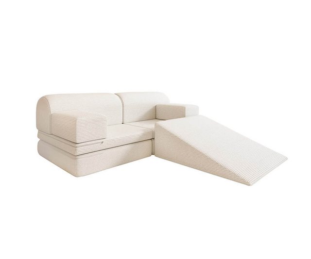 HOME DELUXE Kindersofa Spielsofa LIV inkl. Rutsche - 140 x 70 x 53 cm, Unen günstig online kaufen