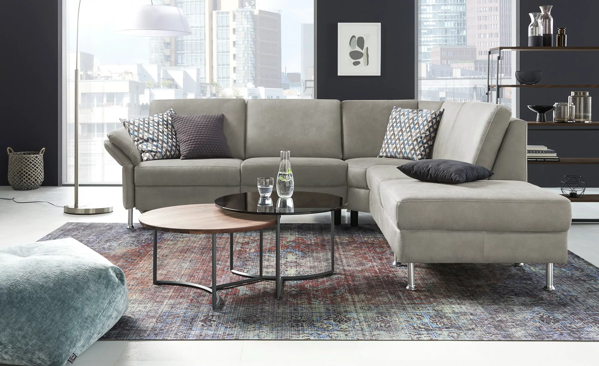 Diva Ecksofa  Diva ¦ grau ¦ Maße (cm): B: 275 H: 100 T: 235 Polstermöbel > günstig online kaufen