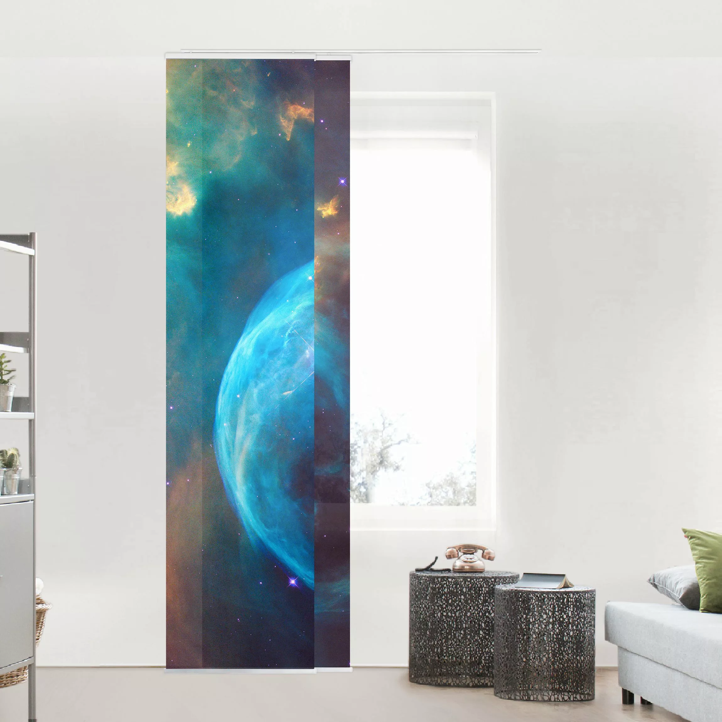 Schiebegardine NASA Fotografie Bubble Nebula günstig online kaufen