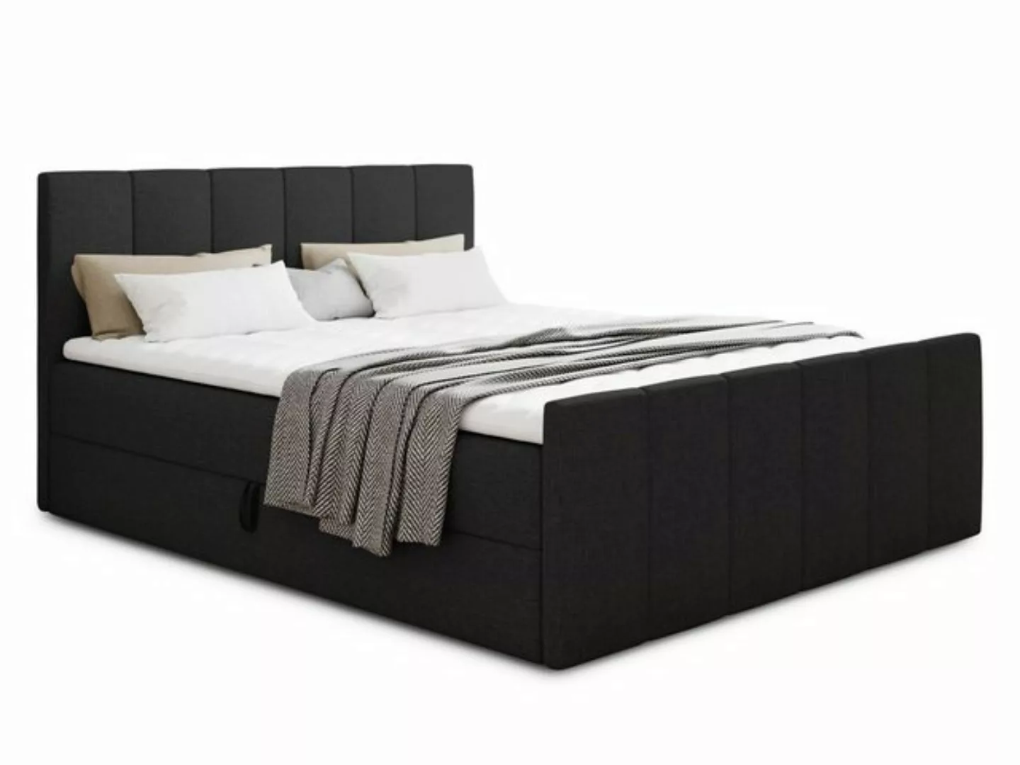 Sofnet Boxspringbett Star Lux (mit zwei Bettkasten, Bonell-Matratze und Top günstig online kaufen