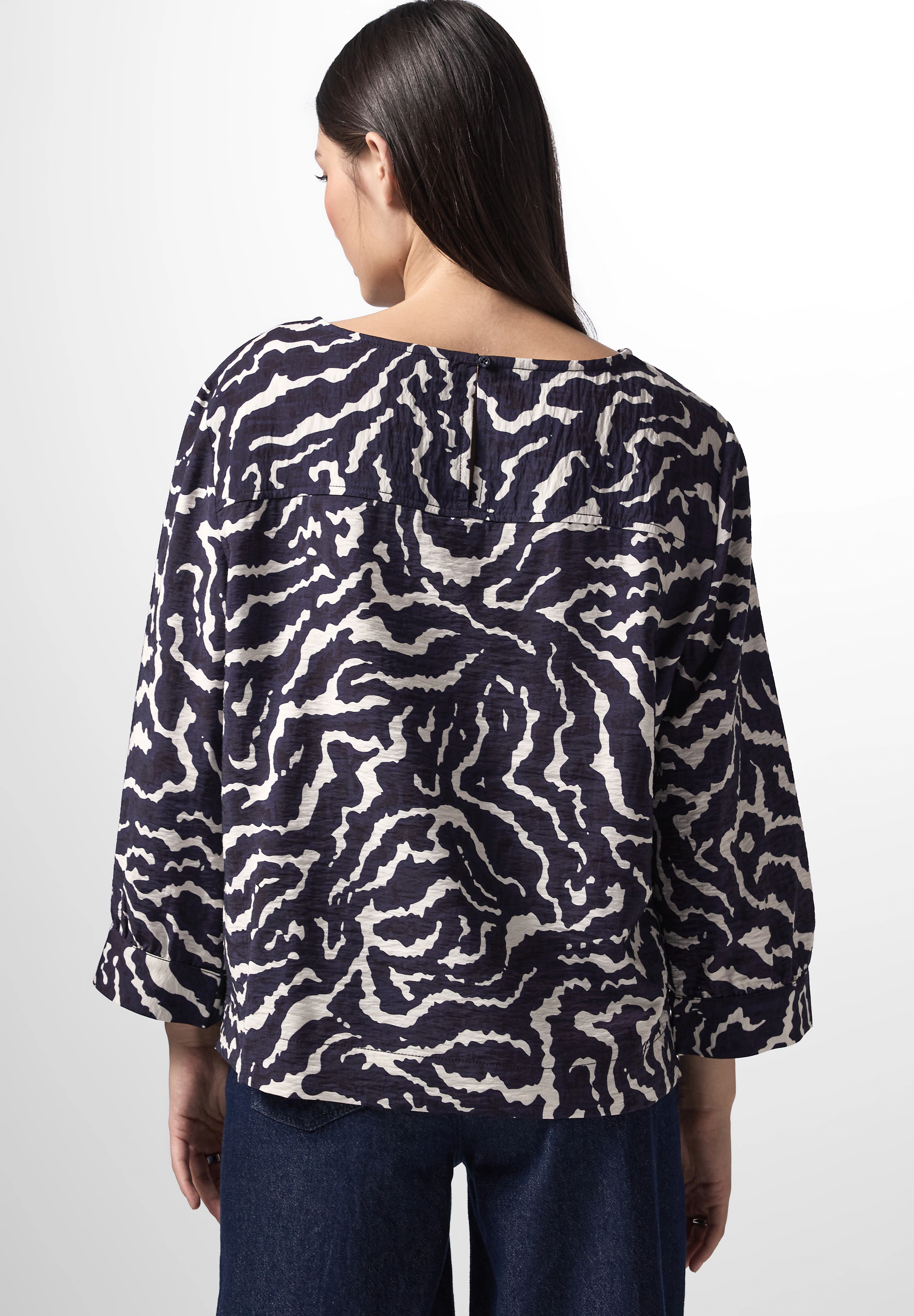 STREET ONE STUDIO Shirtbluse, mit Zebra-Print günstig online kaufen