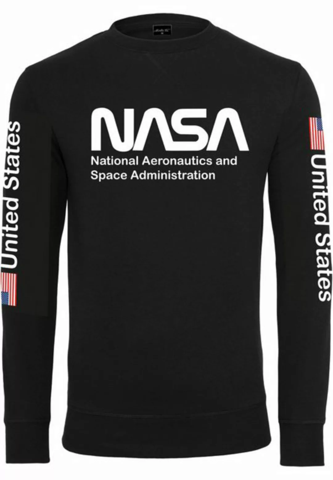 MisterTee Kapuzenpullover Herren NASA US Crewneck (1-tlg) günstig online kaufen