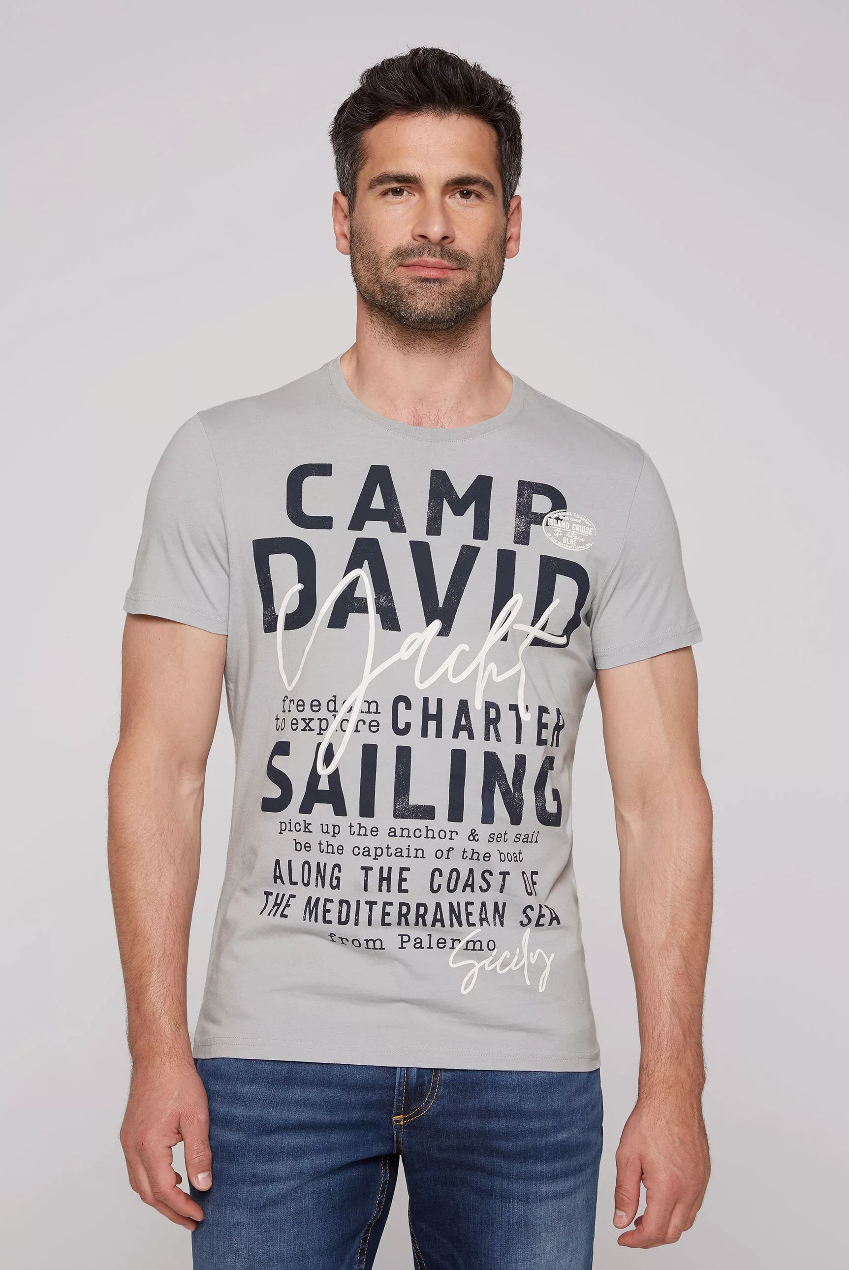 CAMP DAVID Rundhalsshirt, aus Baumwolle günstig online kaufen