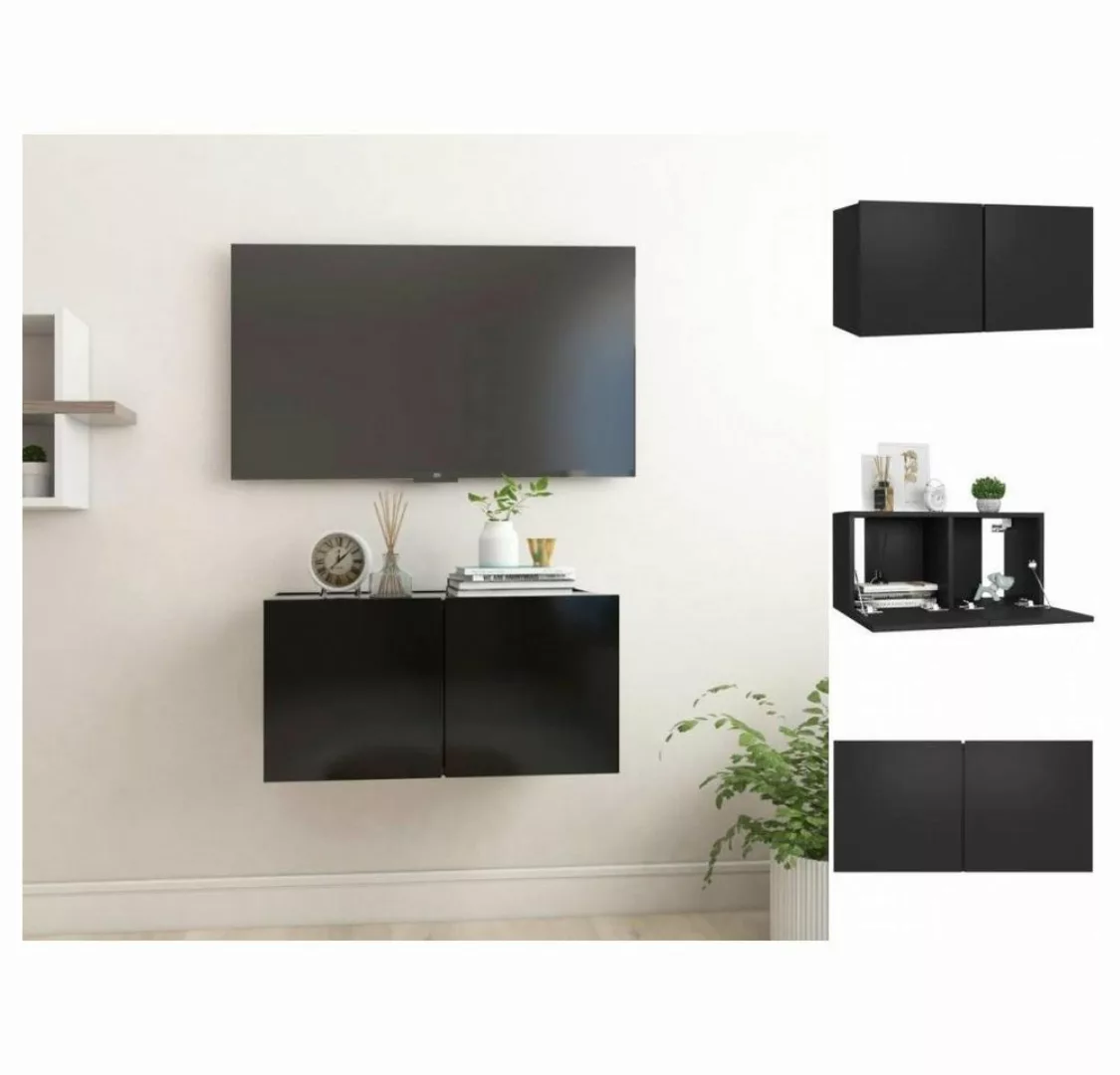 vidaXL TV-Schrank TV-Hängeschrank Schwarz 60x30x30 cm günstig online kaufen