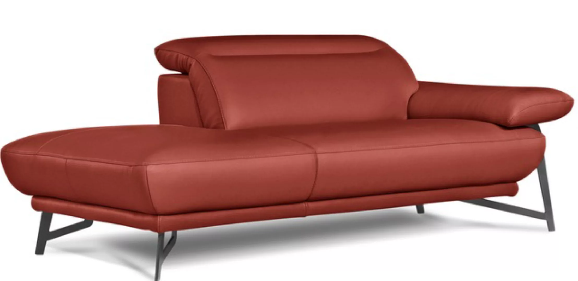 Egoitaliano Ottomane »Anais, Designsofa mit hohem Sitzkomfort, Designfuß«, günstig online kaufen