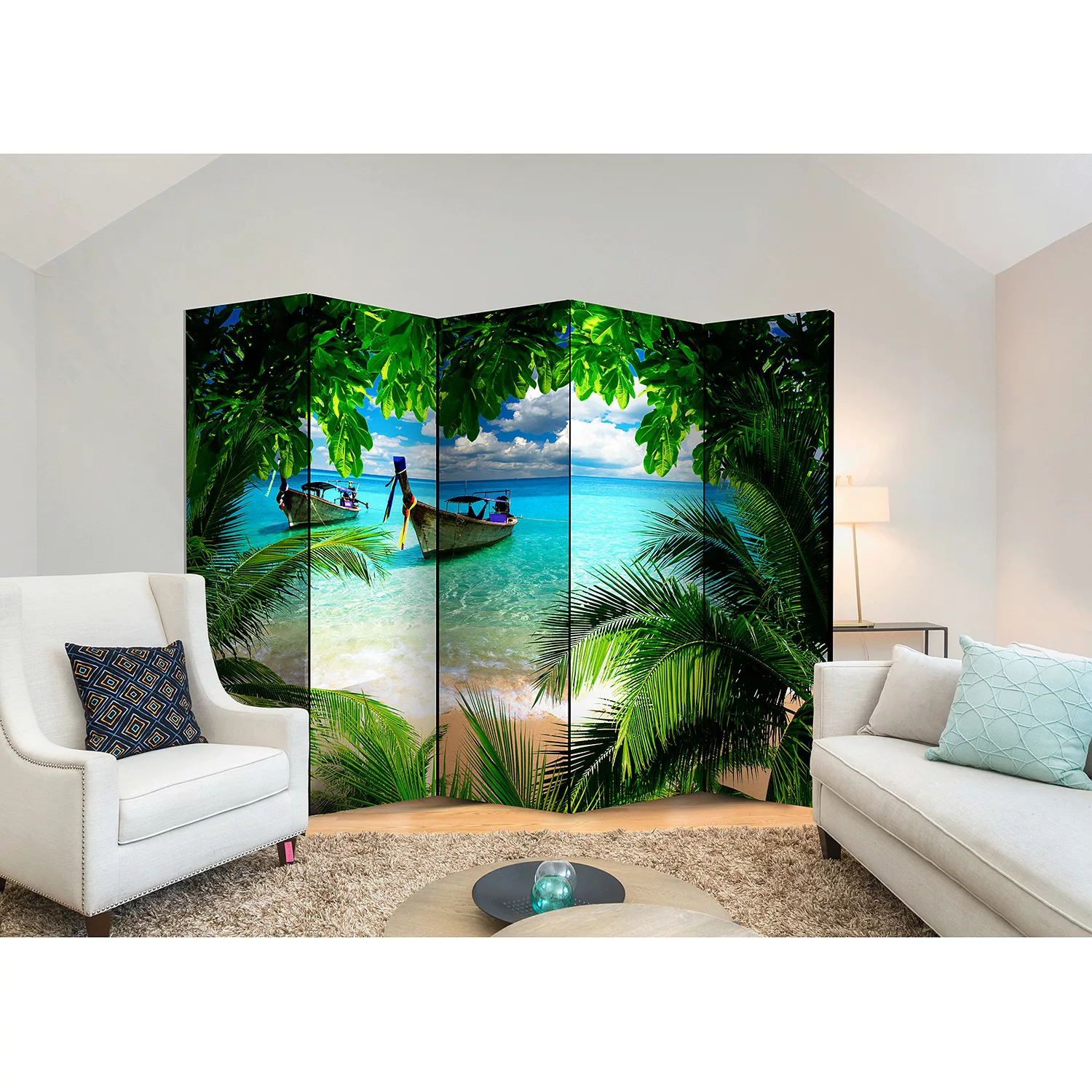 home24 Paravent Tropical Paradise günstig online kaufen