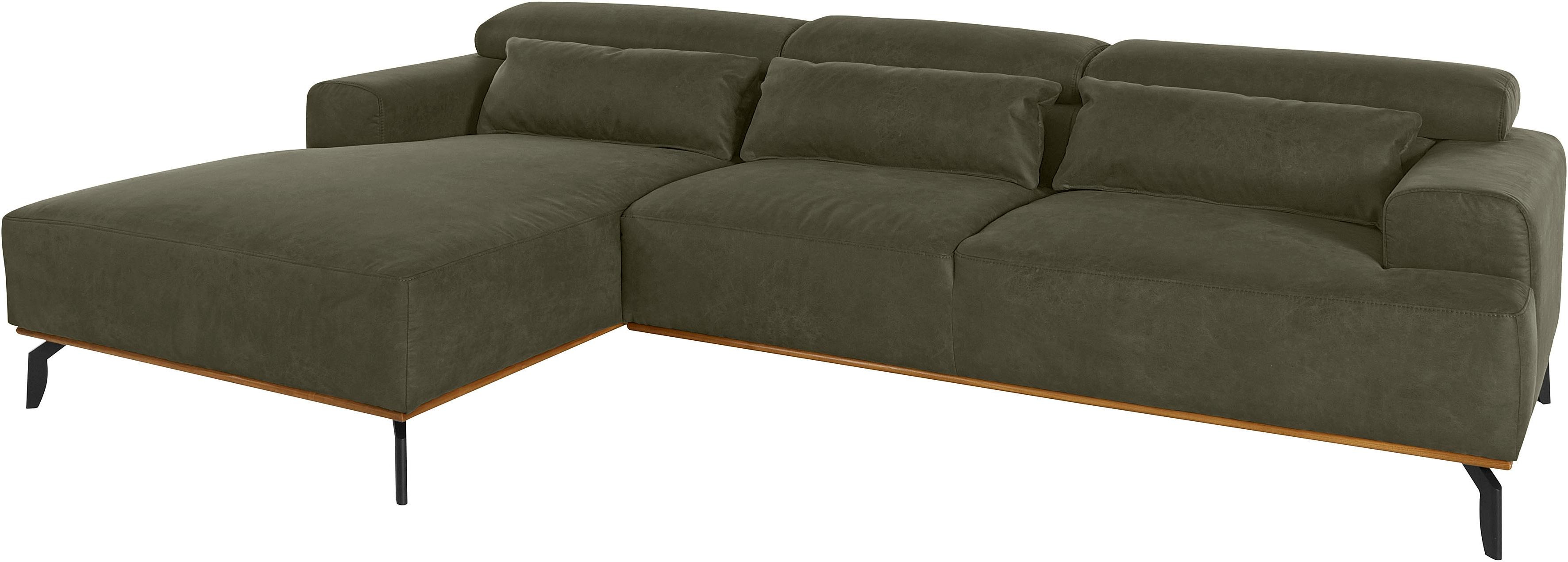 Places of Style Ecksofa "Carlo L-Form", Kopfteilverstellung günstig online kaufen